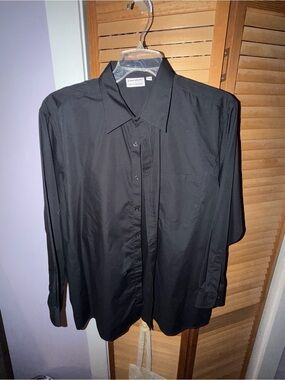 Classic Black Dress Shirt by Chef Works - Point Collar